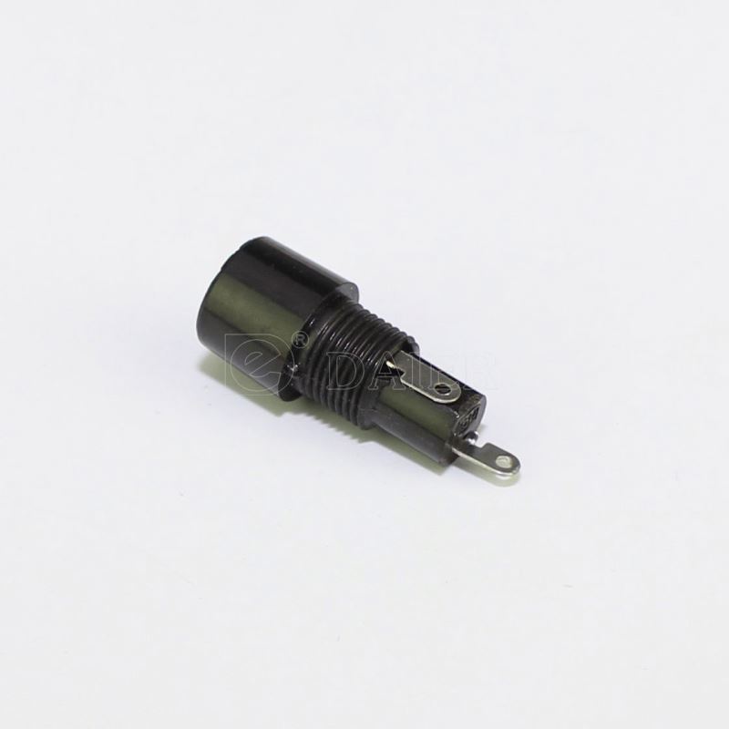 Black 250V/20A Electrical 6X30mm Panel Mounted  Fuse Holder Glass Fuse Tube Protector For Radio Auto Stereo