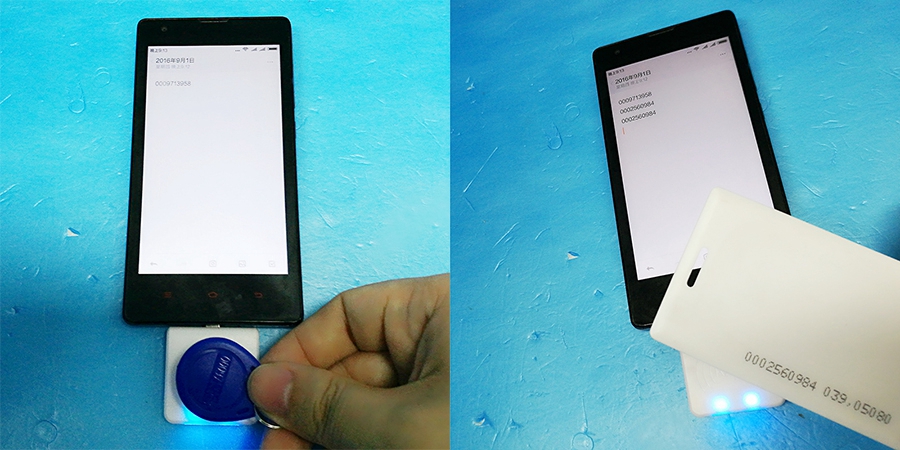 125KHz Mini RFID Reader Mobile Phone EM4100 TK4100 ID Card Reader mirco usb Interface Support Android System