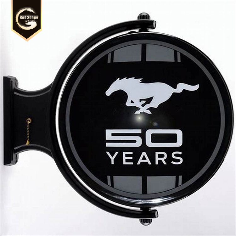 Modern Advertising Wall Mounted Waterproof Double Sided Round Light Box Sign Led Light Box Signage