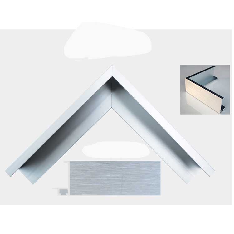 aluminium profile silver glitter snap frames for  photo profiles extrusion profiles
