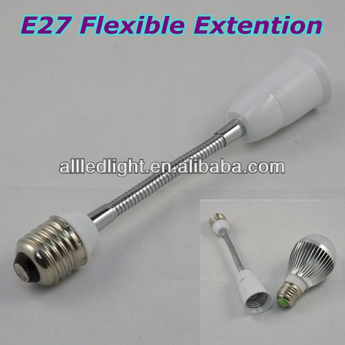 e27 to e27 aluminum flexible extension adapter converter desk lamp e27 socket