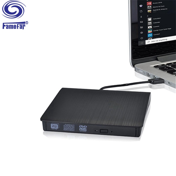 Manufactory direct portable dvd drive Slim DVDROM DVDRW Burner Writer