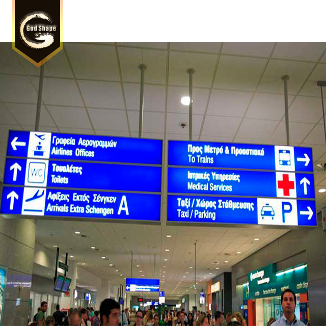 Factory Signage Double Sided LED Light Box Sign for Bus Station