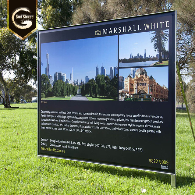 Factory Free Standing  High Quality School Real Estate Signage Advertising Pylon Sign