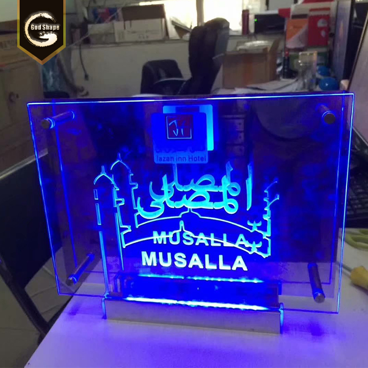 Advertising shop door plaque High Clear Acrylic Address House Sign Plaque