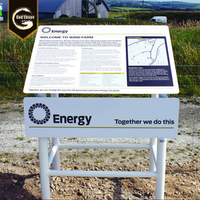 Factory Outdoor Waterproof School Real Estate Park Scenic Signage Pylon Sign