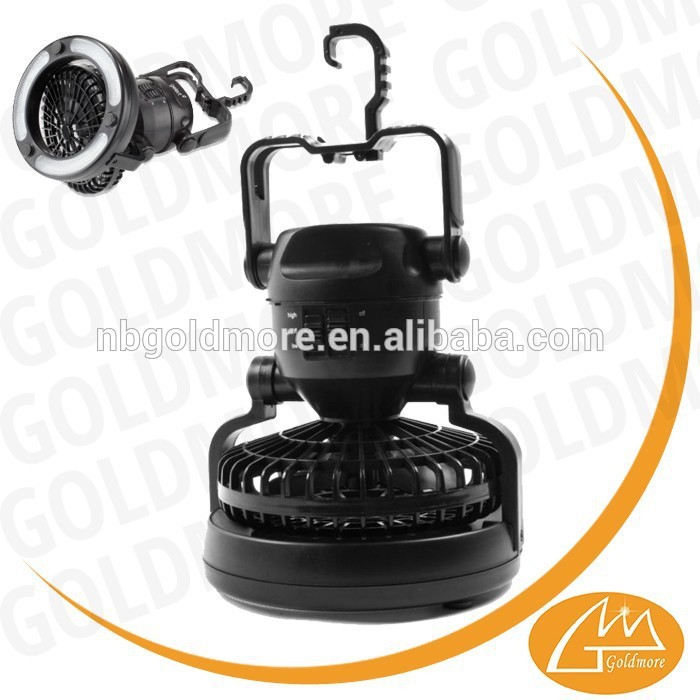 2 in 1 Tent Camping Light and Ceiling Fan with 18 Super Bright LED Light Portable Hiking Outdoor