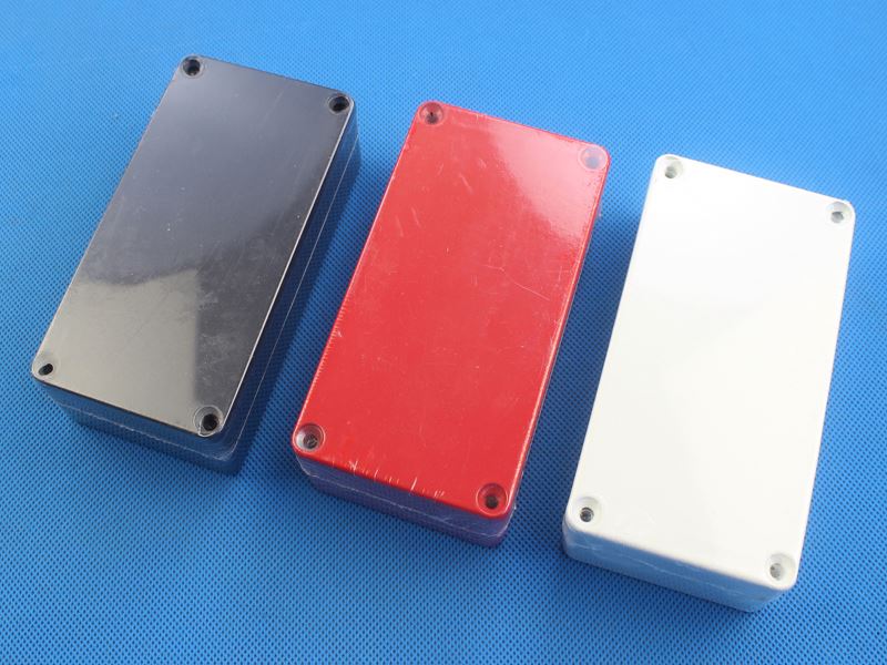 Black 1590B Metal Stomp Box Case Enclosure Guitar Effect Pedal Aluminum Box