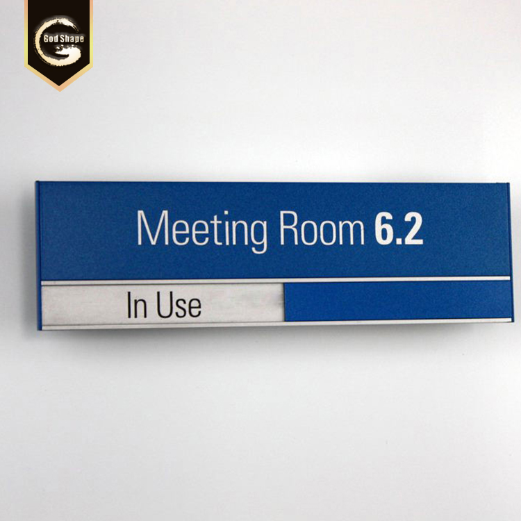 cheap blank plastic metal wayfinding signage office sign magnetic nameplates