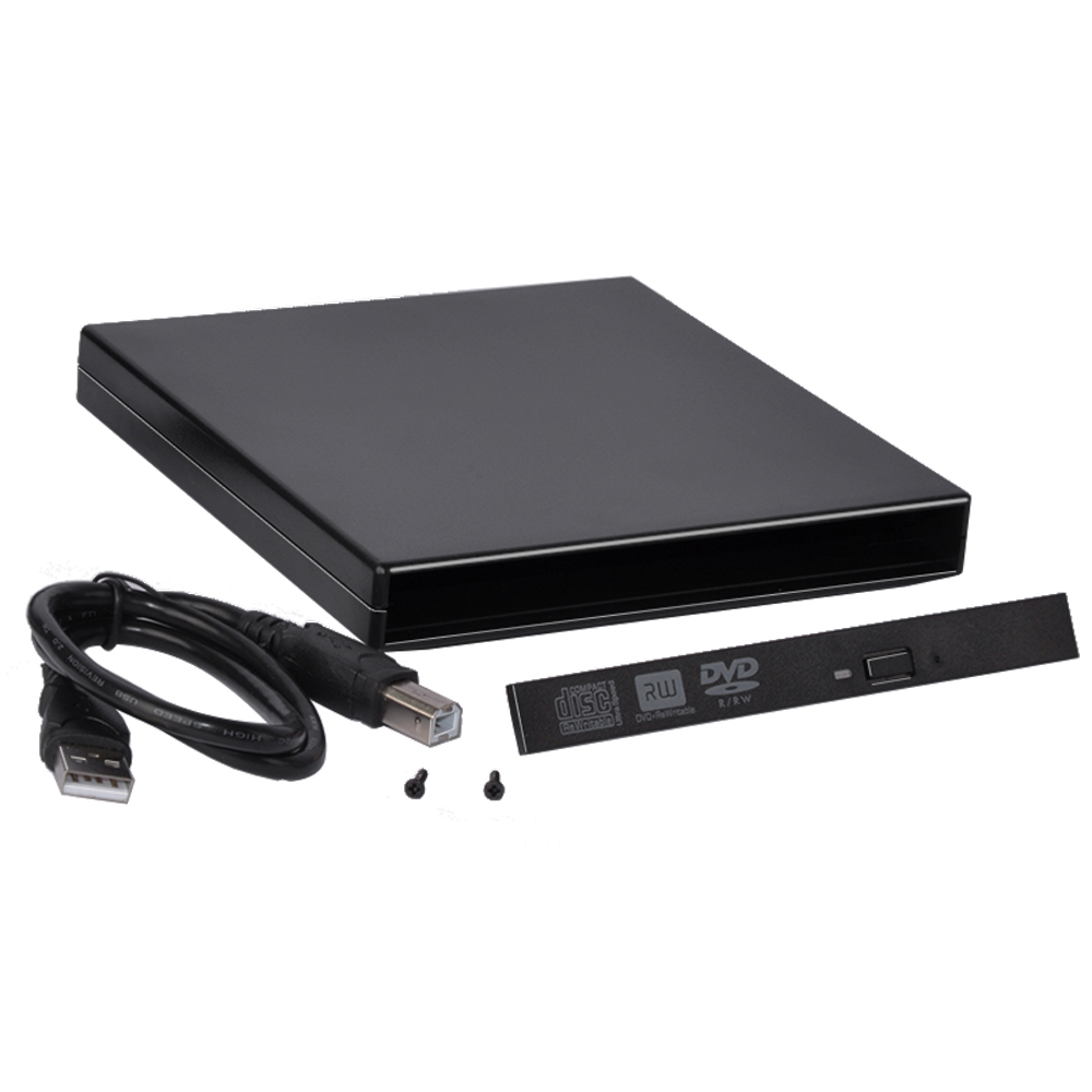 12.7mm USB 2.0 IDE Portable Optical Drive Case Kit External Mobile Enclosure DVD/CD-ROM Case For Laptop DVD burner
