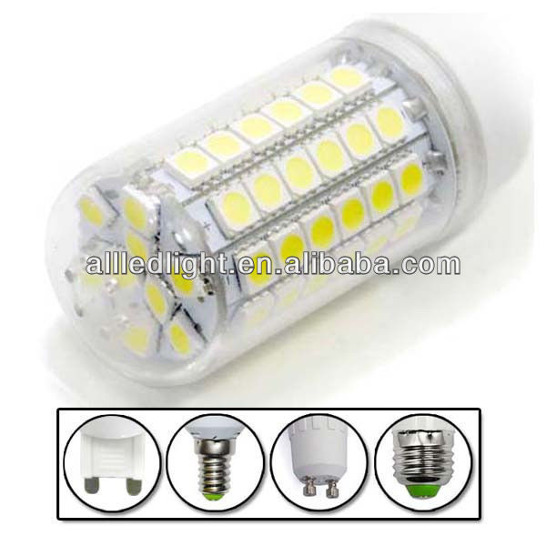 LED LAMP Corn, G9 LED Bulb E27 E14 69SMD 5050, LED Corn Lamp with Plastic Cover