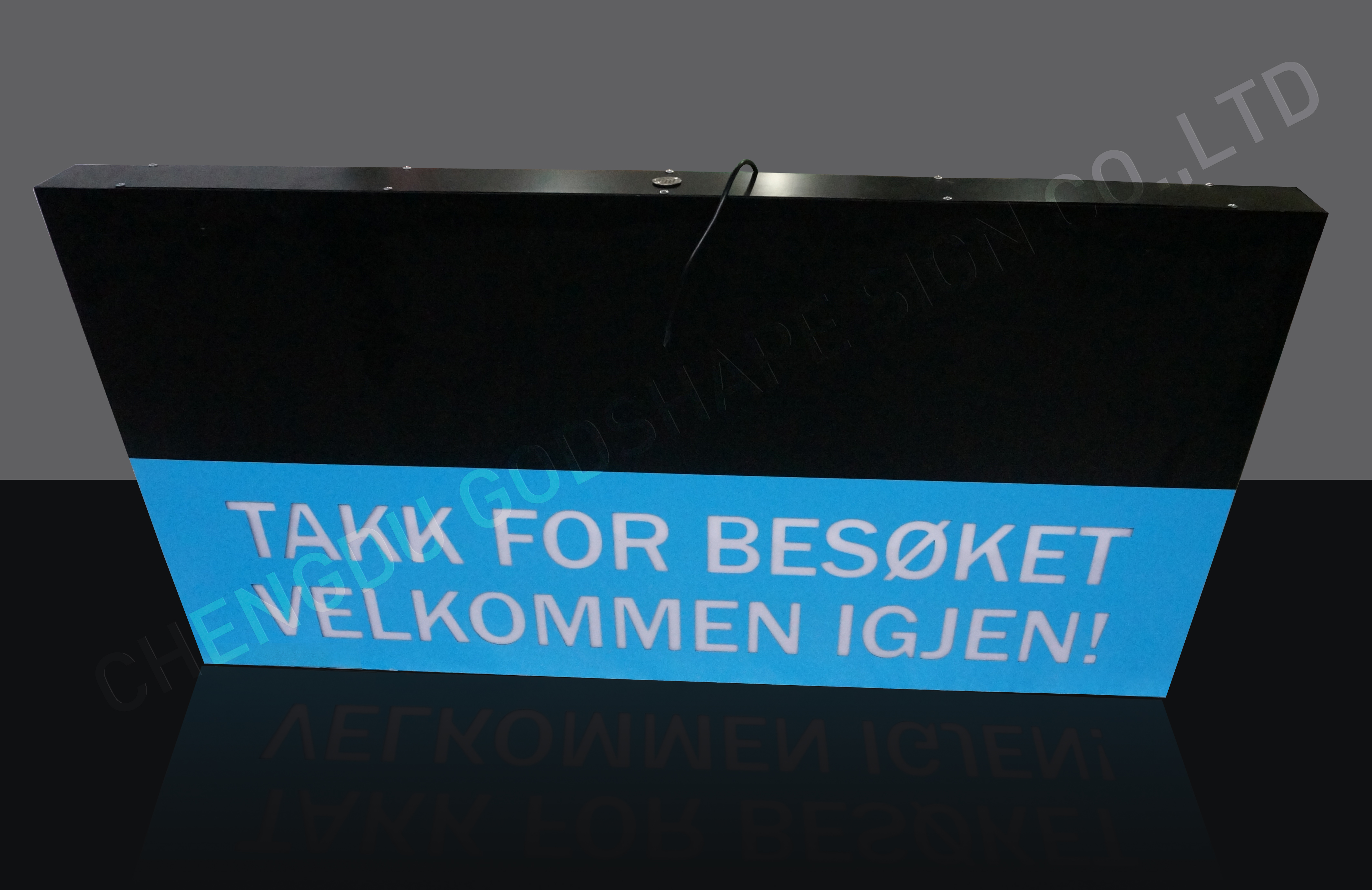 Factory Direct Aluminum or stainless steel  led letter sign pylon light box shop board