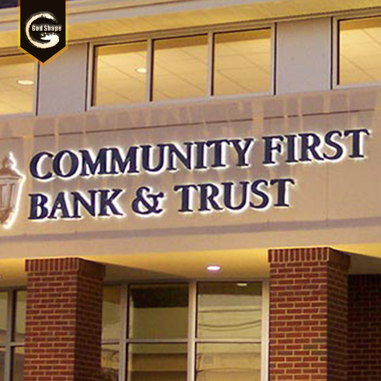 Customized mirror effect  stainless steel small acrylic led backlit reverse channel letters