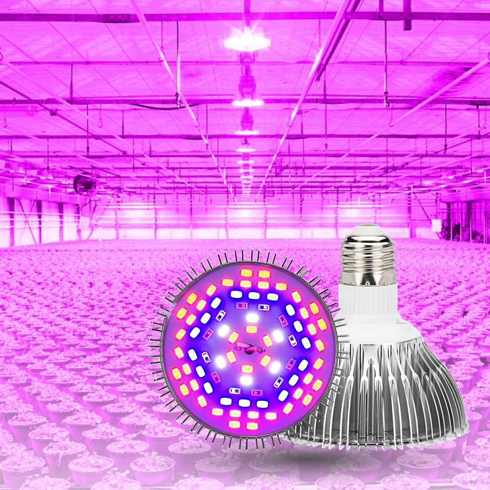 LED Grow Light Bulb Indoor Hydroponic Garden 80W Full Spectrum E27 Grow lamp