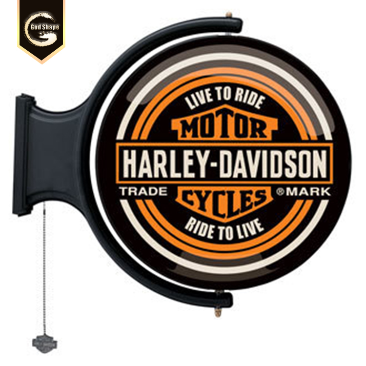 Factory Advertising Wall Mounted Double Sided Round Light Box Sign Led Light Box Signage