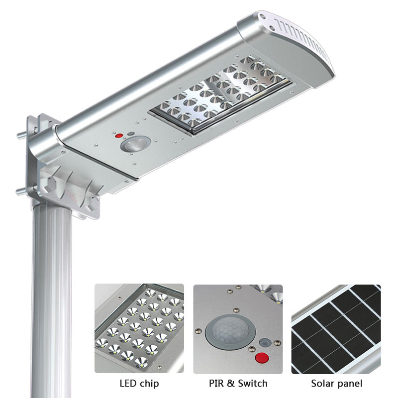 High quality motion sensor solar lights 8 led solar led energy-saving street light