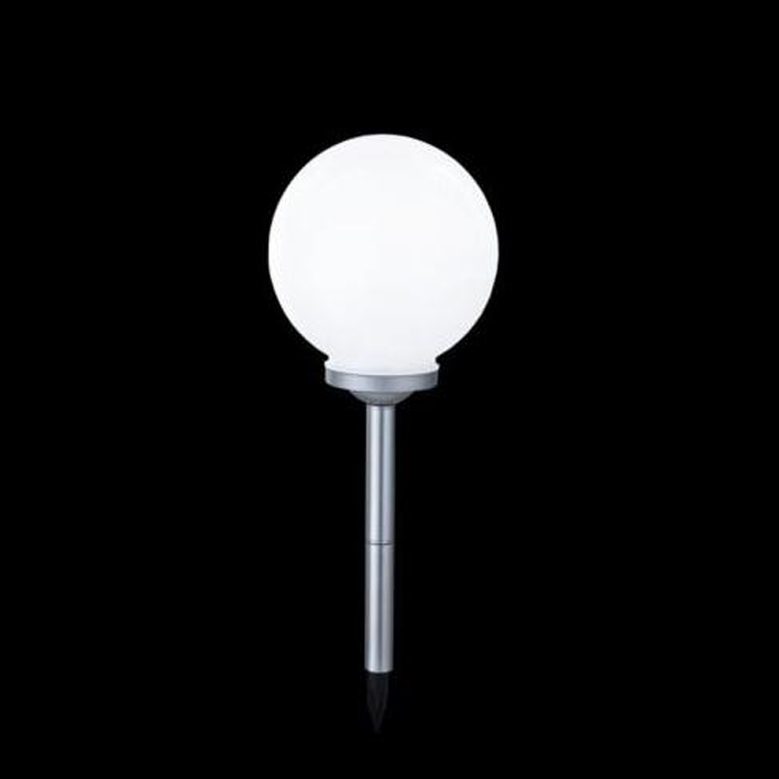 Round bulb shape LED Solar Lawn Light For Garden Decor Outdoor Waterproof IP65 Bollard Solar Stick Lights White Camping Light