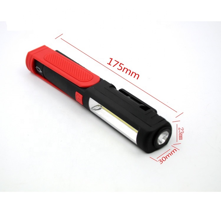 Super Bright LED COB Pen Flashlight Emergency Torch Work Light Lamp With Magnet
