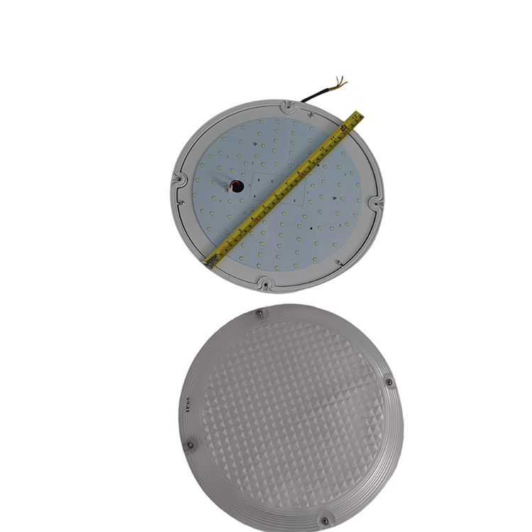 Shenzhen Factory hot sale bulkhead IP6518W surface mounted led ceiling light with Motion Sensor for hotel