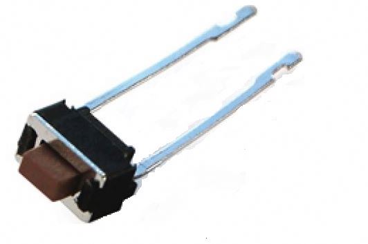 3x6x4.3mm Tact Switch Brown Button Long Pin KFC-003L KFC Tact Switch