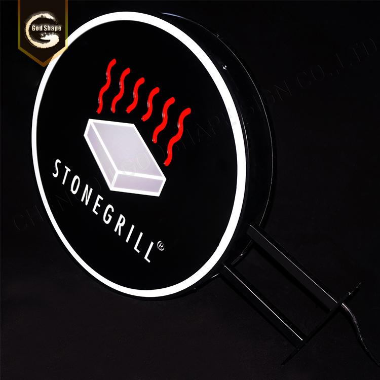 Double sides lighting led opal acrylic material sign advertising light box