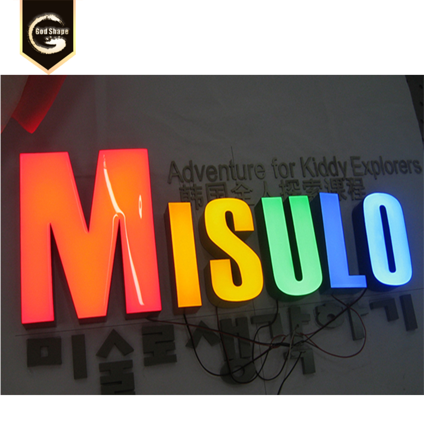 Led signage epoxy resin Channel Letter Building advertising  Signs