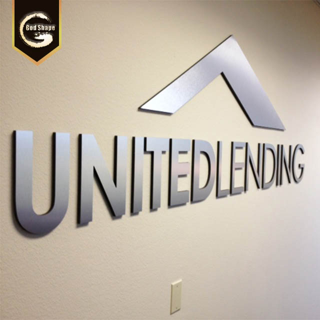 Colorful shop front wall hanging led illuminated building sign