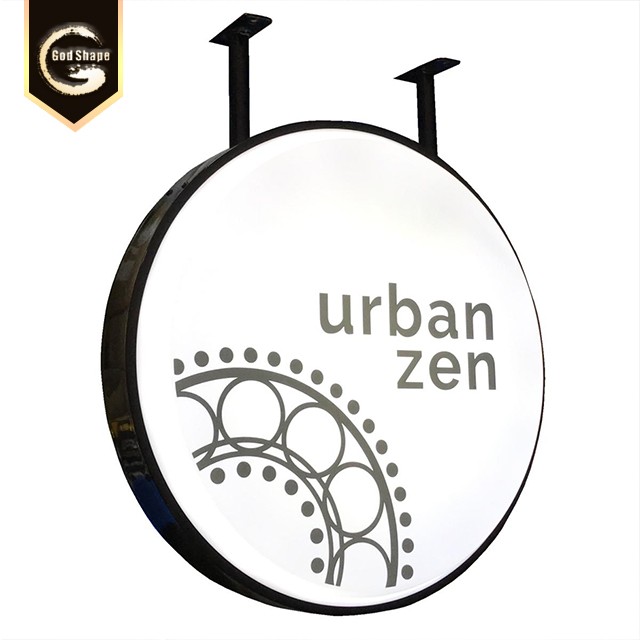 OEM custom advertising outdoor double side led light box sign illuminated signage lightboxes