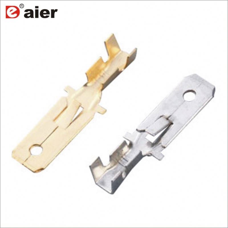 DJ614 Series Silver Spade Terminal Connectors Flat Terminal Lug