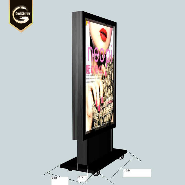 Manufacturer custom made outdoor led advertising scrolling light box