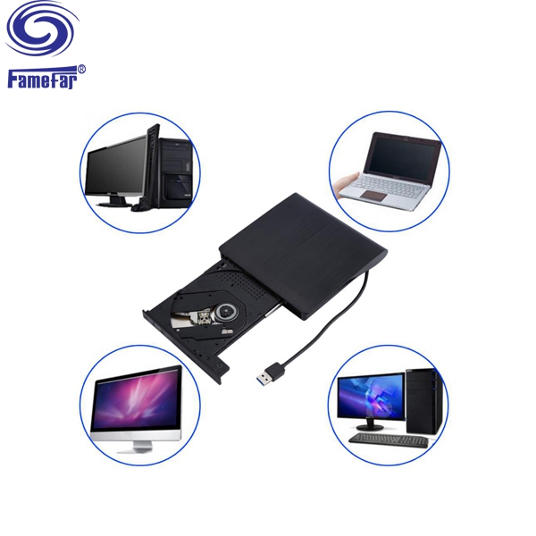 Factory Supplier usb extern dvd drive Portable Slim DVDROM DVDRW Burner Writer