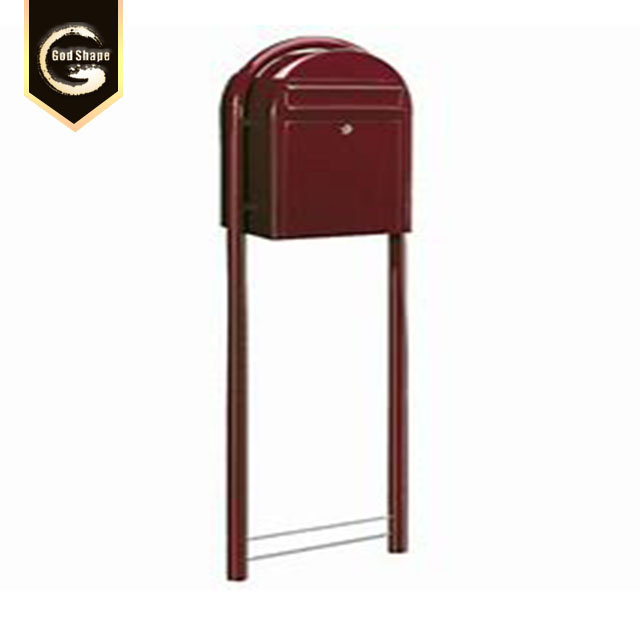 Garden Stainless Steel Waterproof Free Standing  Anti Theft Metal Letterbox Paper Post Mailbox Lock