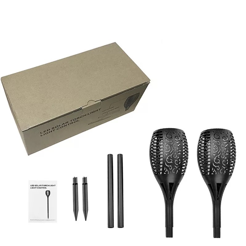 Amazon 51 LED Garden Flame  Torch Solar Lights for Outdoor Garden Spotlights Landscape Decoration