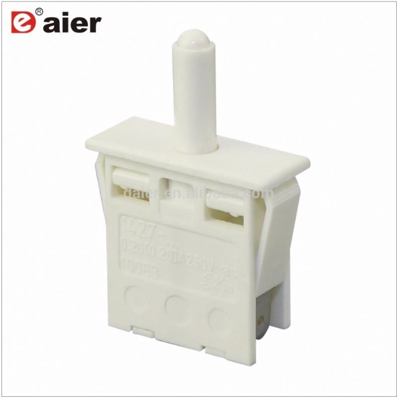 High Quality Push OFF 3A 125VAC Micro Refrigerator Door Switch