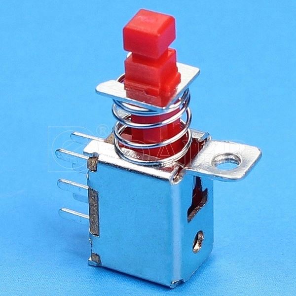 DPDT ON ON Latching PCB Terminal Smart Push Switch 12V