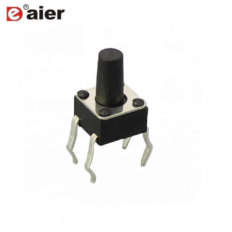 4.5x4.5xHmm KFC-045-H PC Terminals 4 Pin Push Button Tact Switch