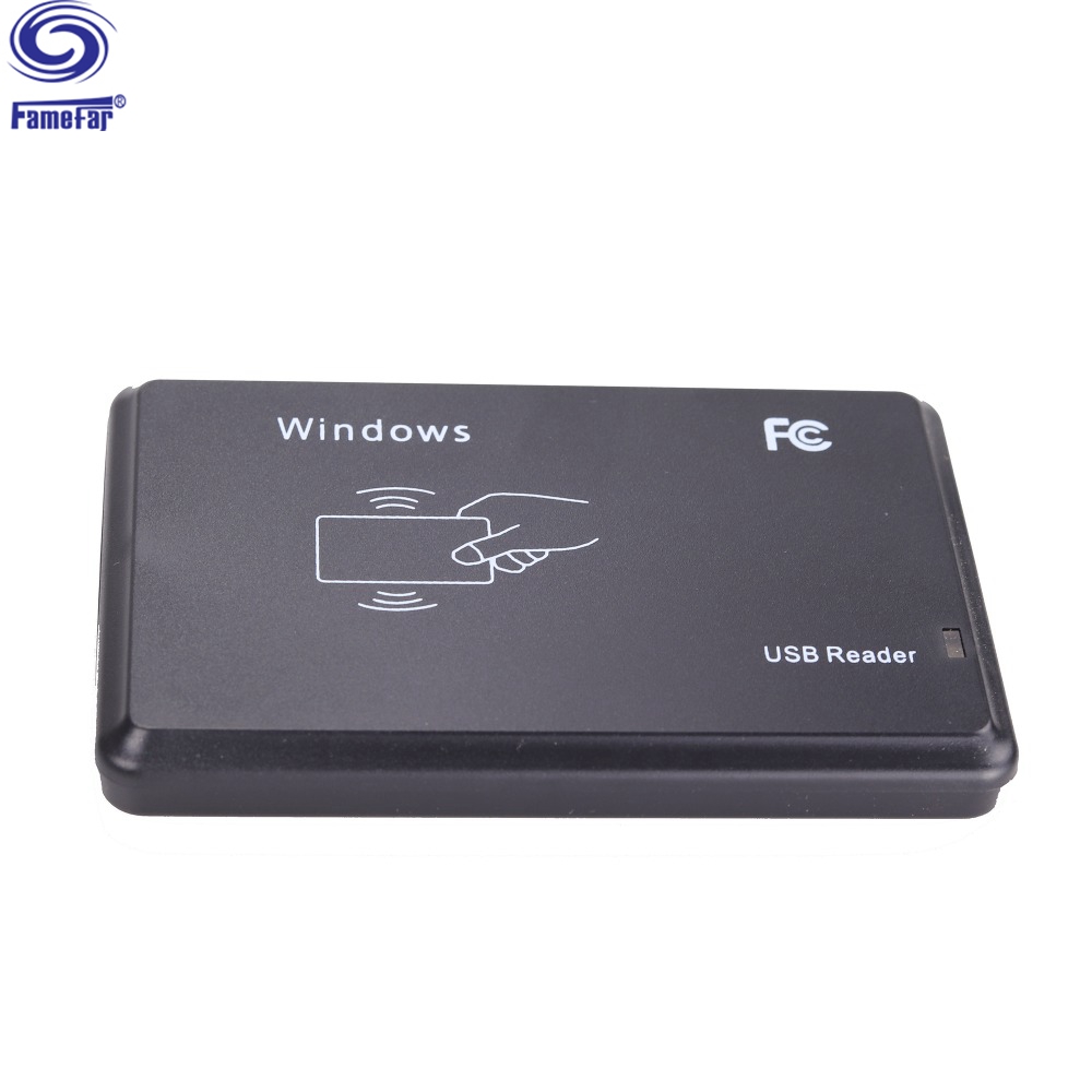 Famefar RFID USB EM4100 125khz RFID EM ID Reader Sensitivity Proximity Smart Card Reader Support Window System USB RFID Reader