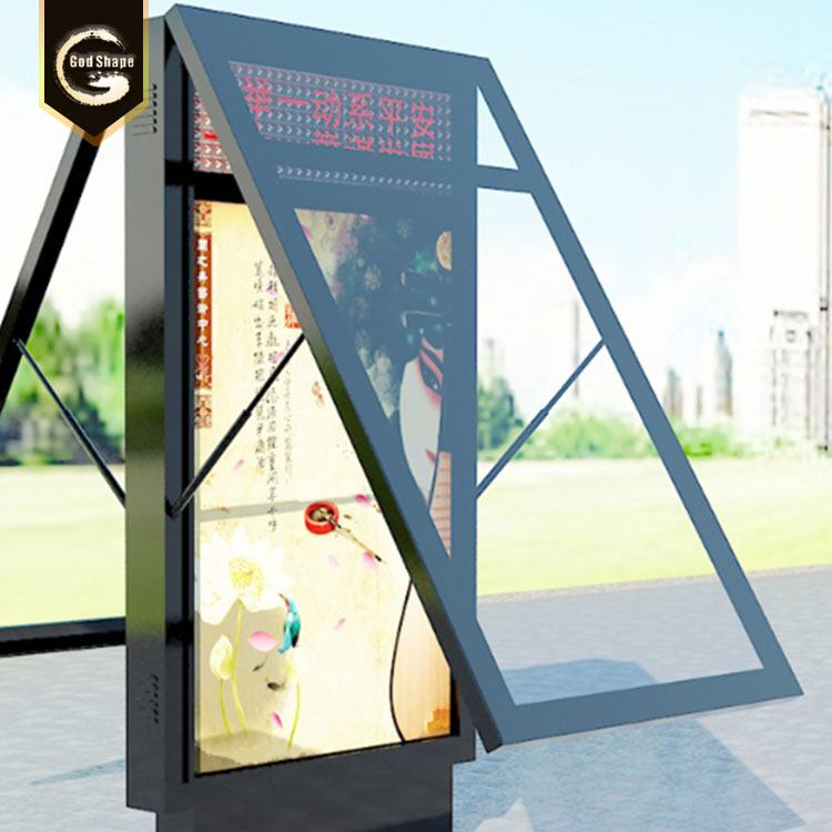 Factory price outdoor signage illuminated led sign  digital scrolling light box