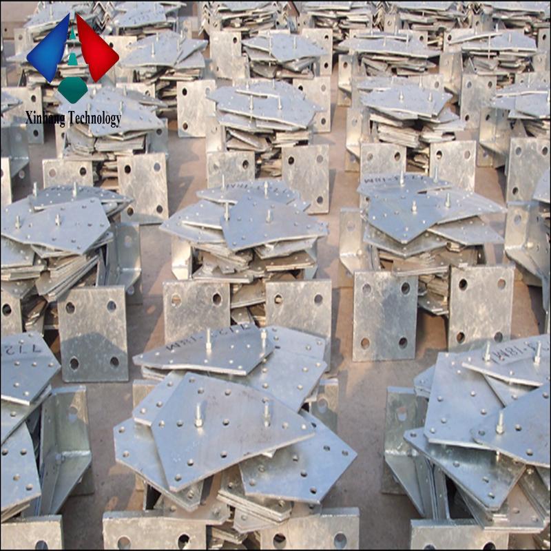 multi-circuit 132kv power 400 kv transmission line steel angle tower