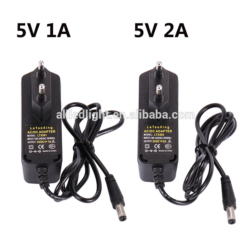 High Quality 5V Led lighting Power Supply 1A 2A 3A 6A 8A Led Transformer For DC 5V WS2801 WS2812b SK6812 Led Strip