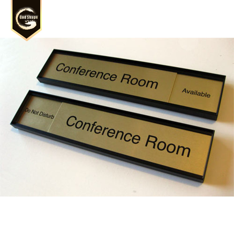 Custom flat room sign door name plate signage wayfinding nameplate