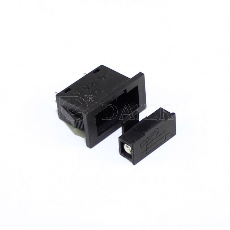 BHC1 Black Plastic 5x20mm Plastic Solder Fuse Holder