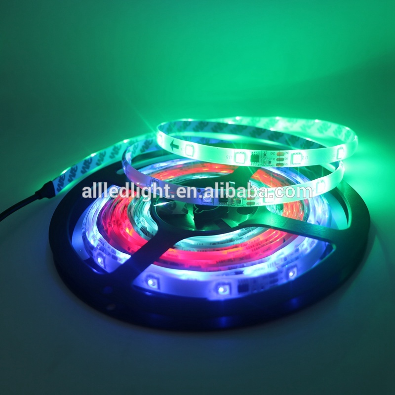 WS2812B 30/60/74/96/100/144 pixels/leds/m Smart led pixel strip,Black/White PCB,WS2812 IC;WS2812B/M,IP30/IP65/IP67 DC5V