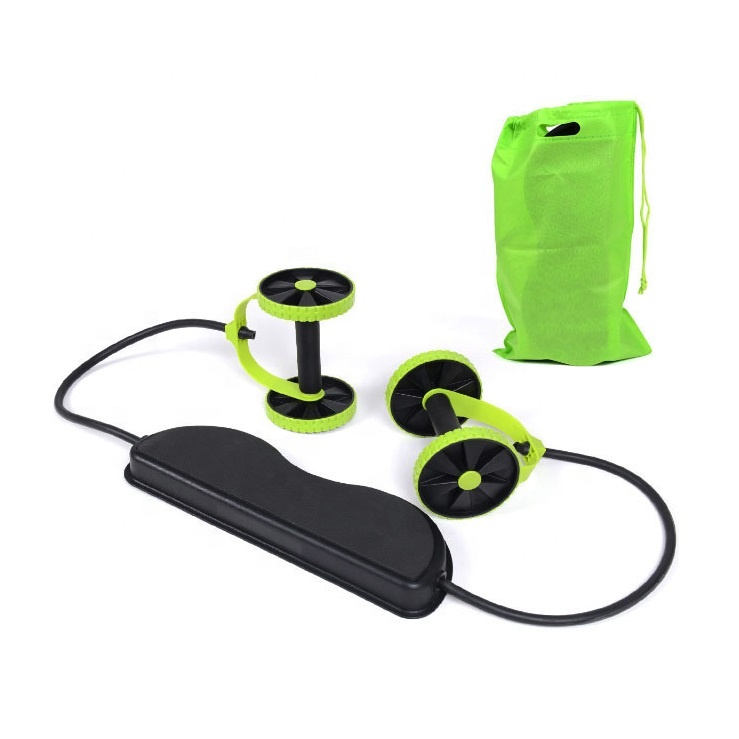 NEW Style Multi Muscle YOGA Exercise Fitness Resistance Band Gym Equipment AB Wheel Roller