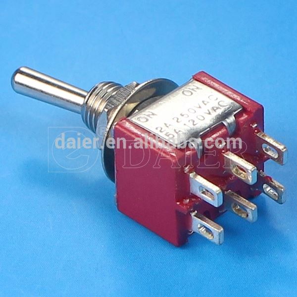 Toggle switch, MTS-202 ON-ON 6pin DPDT mini toggle switch~