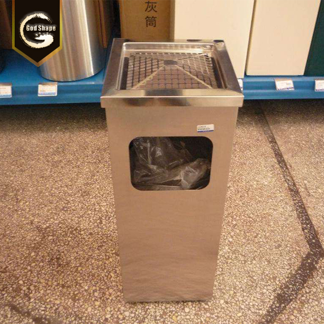 Advertising Recycling Outdoor Stainless Steel Garbage Waste Bins