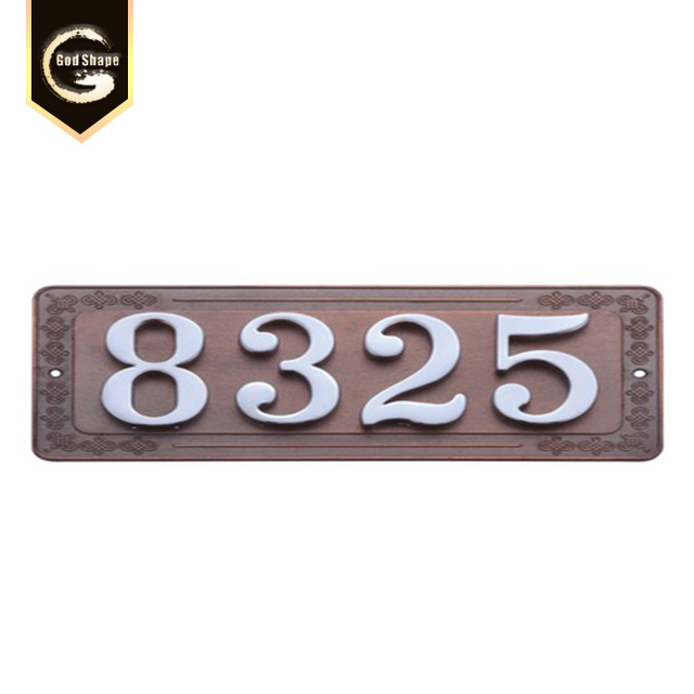 Custom Office Free Standing Stainless Steel  Name Plate Sign Restroom Sign Desk Display