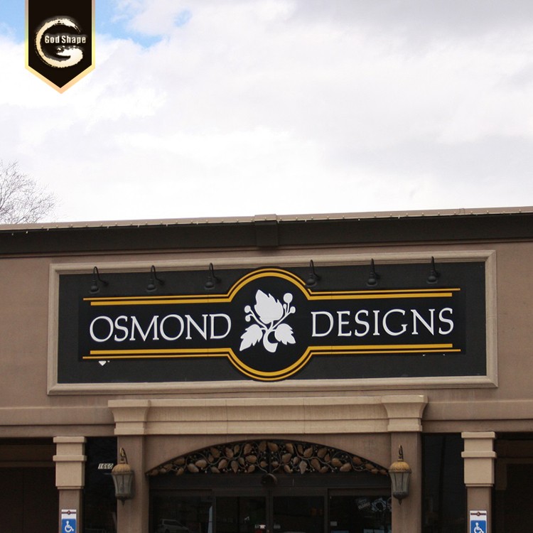 Custom 3d illuminated letters solid acrylic engraved letter metal frame letter sign