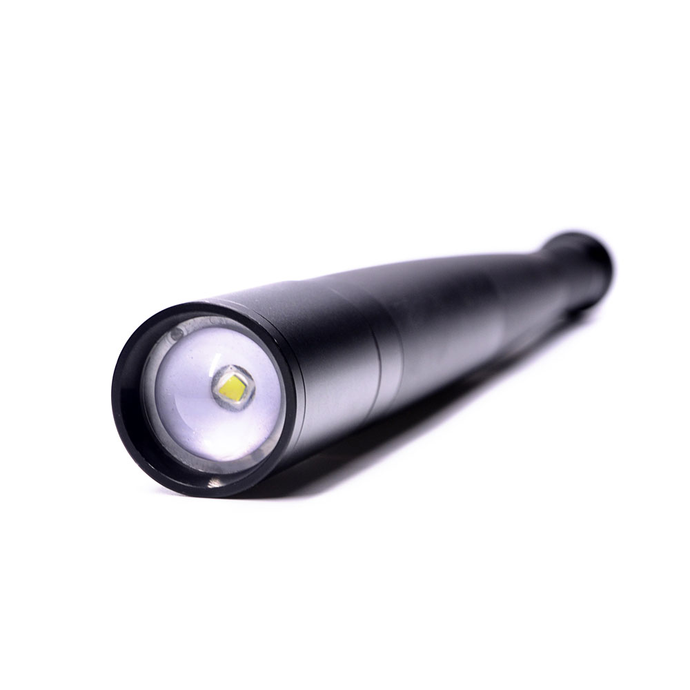 High Power 3WCree XPE COB LED 200LM Zoomable Anti-Skidding Design Police Self Defensive Tactical AluminiumTorch Flashlights