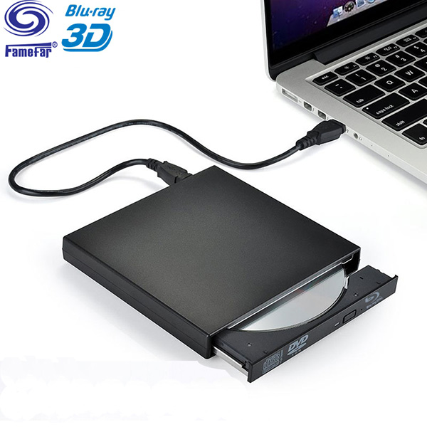 Chinese factory External USB 2.0 25G 50G BD-R BD-ROM CD/DVD RW bluray reproductor Burner Writer Recorder for Laptop Computer PC